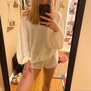 Nasty gal white sweater set